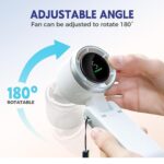 Handheld Foldable Digital Mist Fan - Image 2
